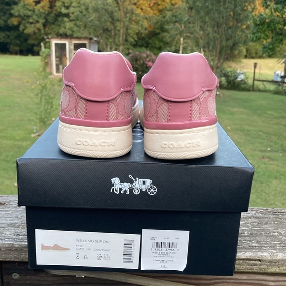 Coach Wells slip ons. Pink. - Picture 2 of 8